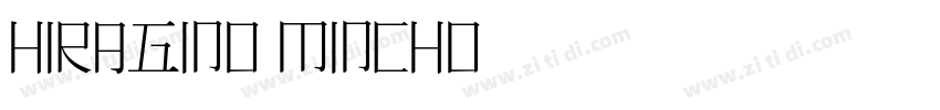 hiraGino mincho字体转换